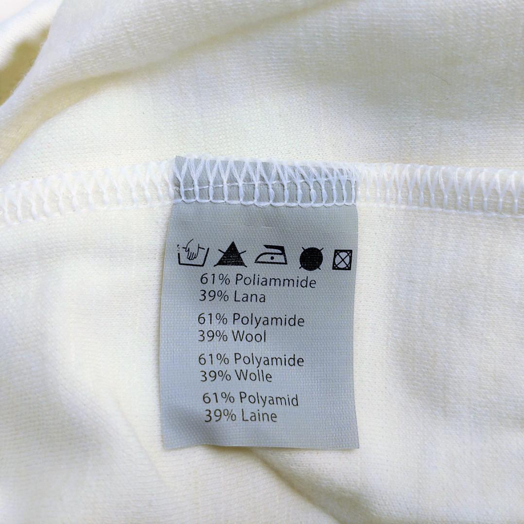 新品】デマルキ ジップアップ 定価：27,500円 半袖ホワイト XLサイズ