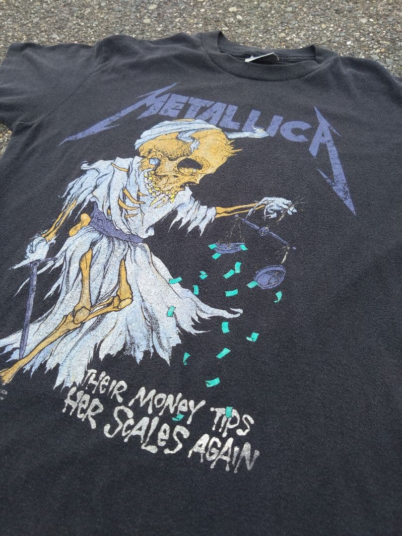 ビンテージ80sMETALLICAメタリカDORIS90sTシャツパスヘッド - メルカリ