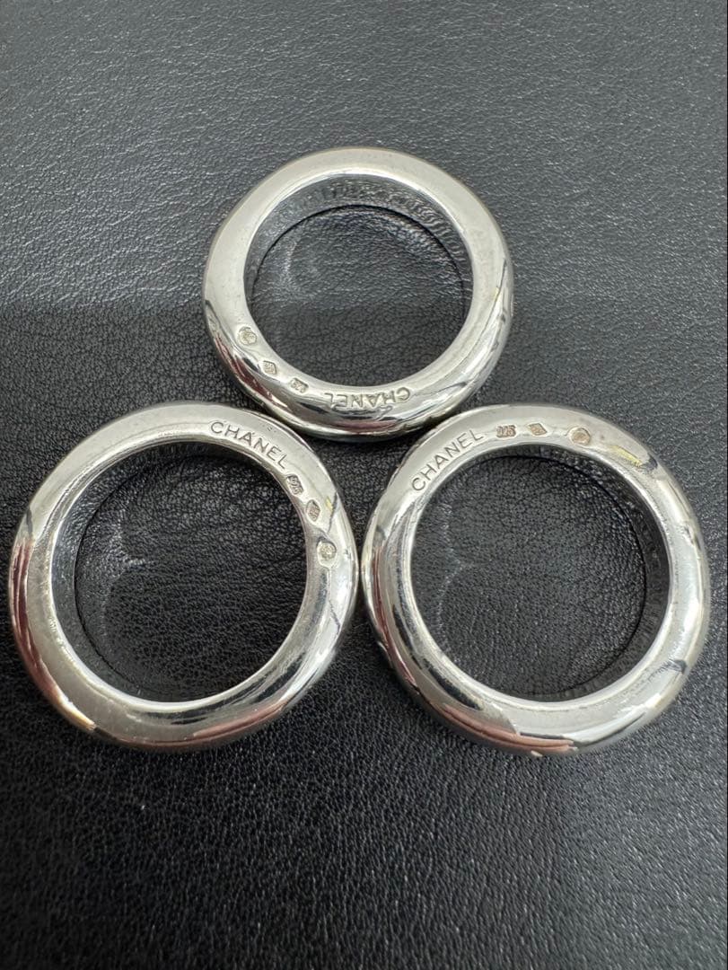 CHANEL シャネル ロゴ 3連リング SV925 ヴィンテージ13号〜14号 楽天市場】極美品 シャネル CHANEL ロゴ 3連リング 指輪 SV925 13号