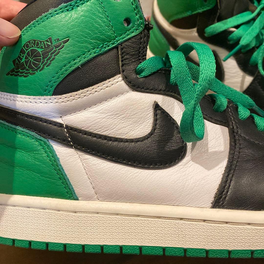 NIKE Air Jordan 1 ブラック/ホワイト/グリーン　26.5cm