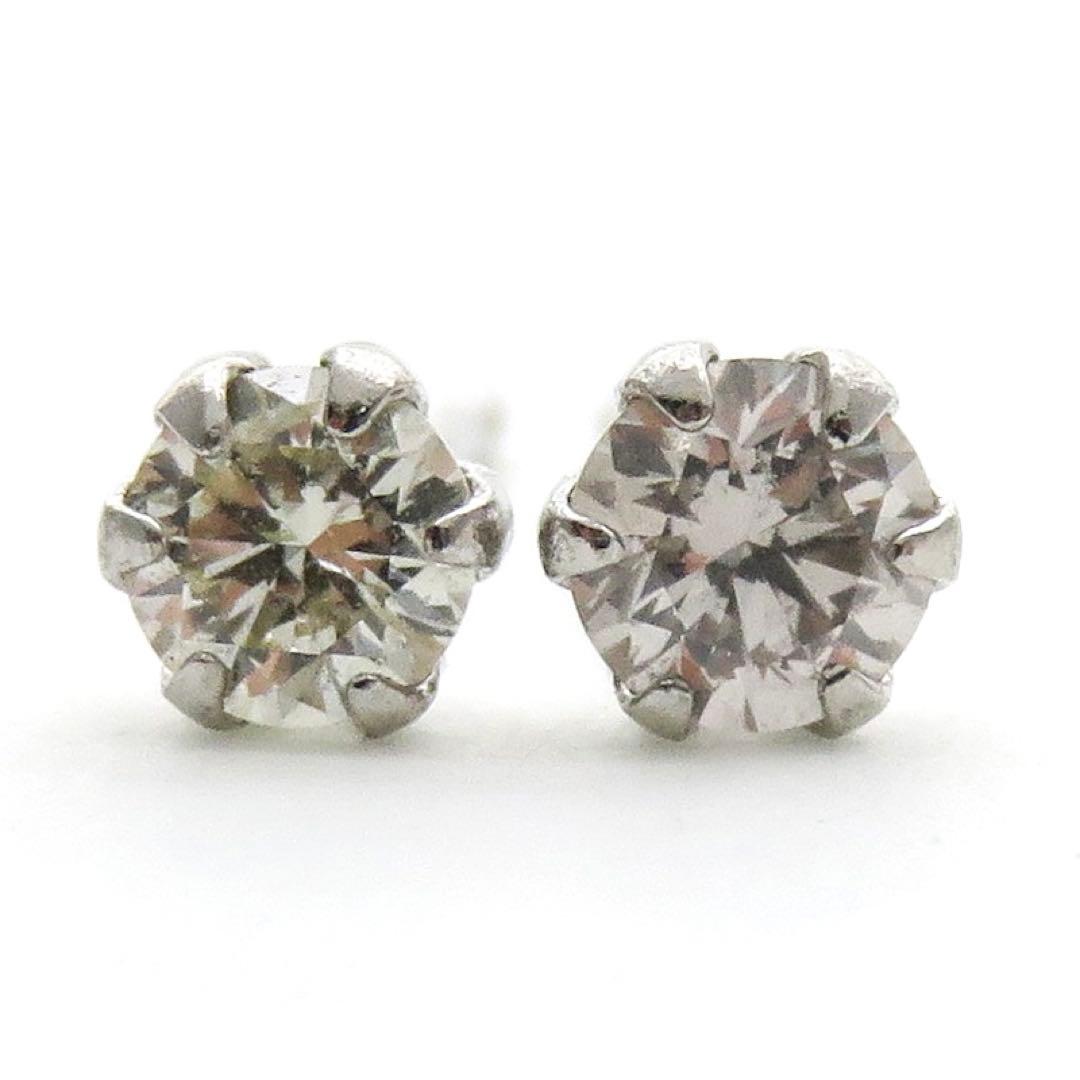 ミ*ル様 Pt900 天然ダイヤ 0.1ct×2 計0.22ct ピアス 新品