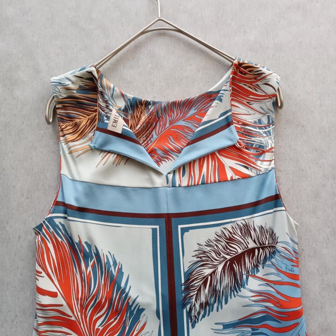 《美品★》EMILIO PUCCI　エミリオプッチ　ワンピース　羽　フェザー