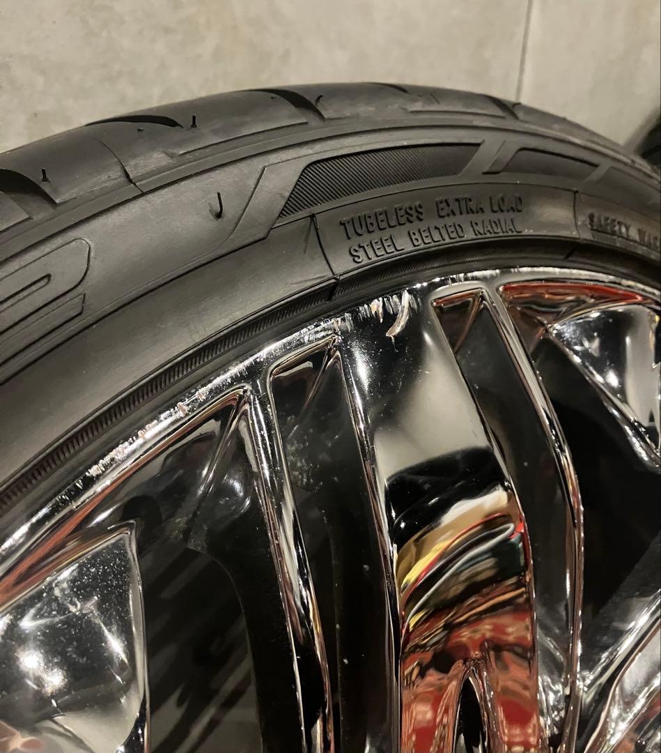 ドルチェ DOLCE DC6クローム メッキホイール タイヤセット20インチ