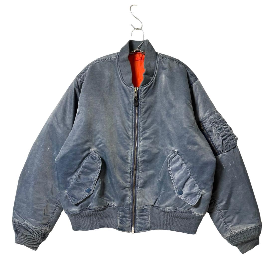 80s OLD UNIQLO MA-1 フライトジャケット ユニクロ 緑タグ