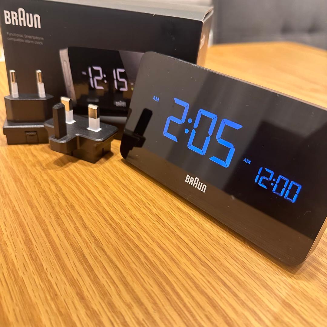 BRAUN BNC020BK デジタルクロック 目覚まし時計 USB充電 - メルカリ