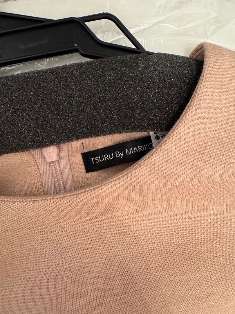 tsurubymarikooikawa suger ベージュピンク ワンピース