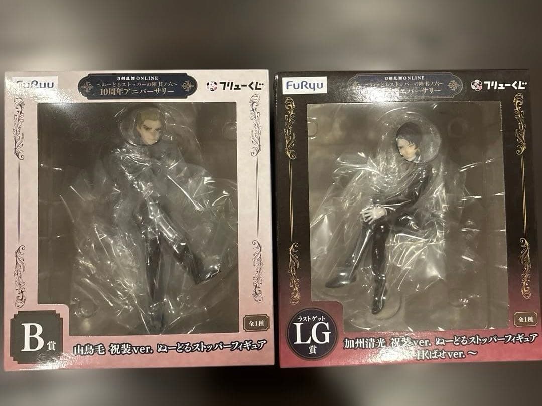 刀剣乱舞 一番くじ ぬーどるストッパー 加州清光ラストワン＋山鳥毛 セット 刀剣乱舞ONLINE」のくじ「ぬーどるストッパーの陣」シリーズ最新作が10