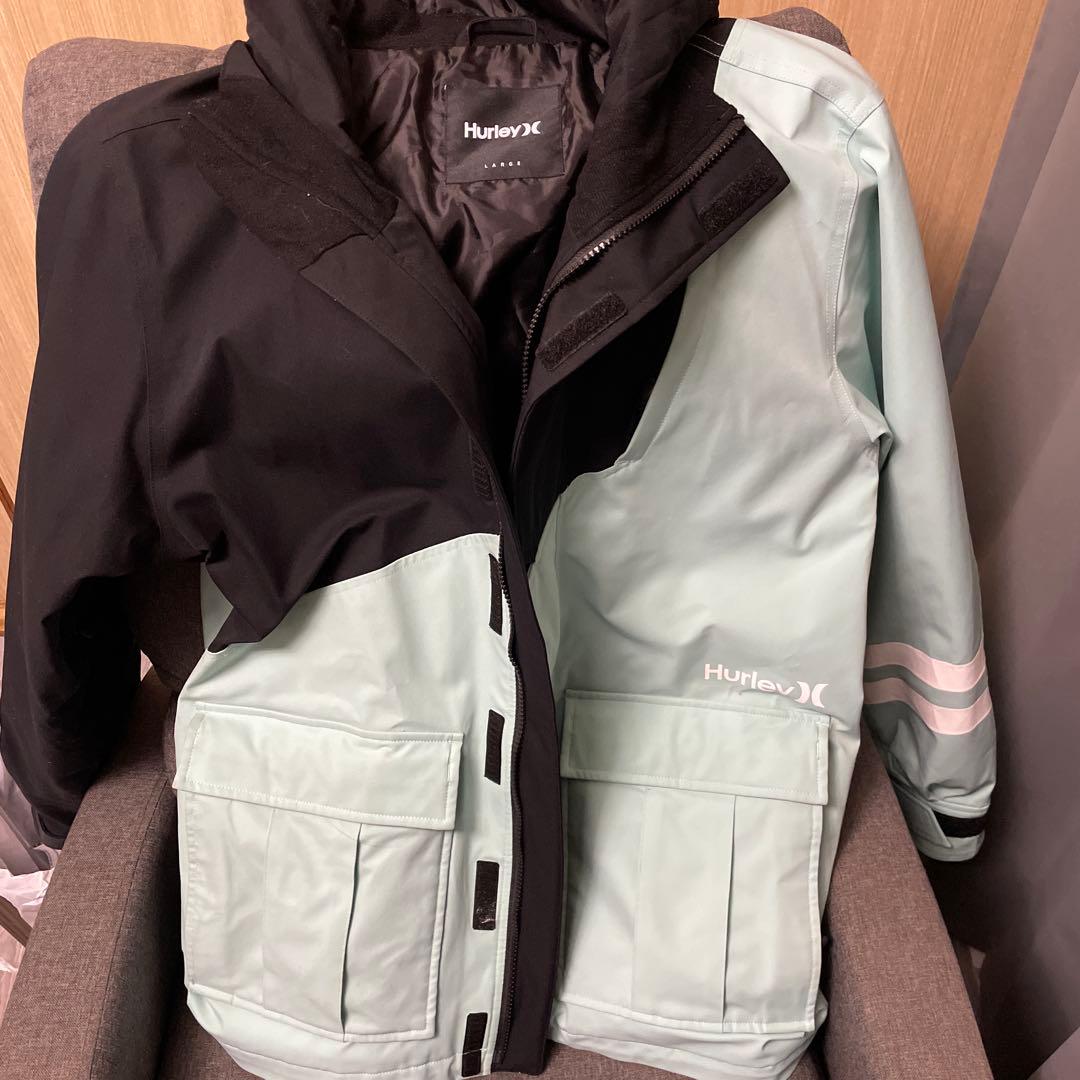 Hurley スキースノーボードウェア Lサイズ 黒/ミント