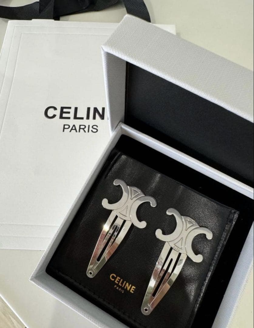 CELINE シルバー ヘアクリップ 2個セット CELINE シルバー ヘアクリップ 2個セット 楽天市場】セリーヌ CELINE