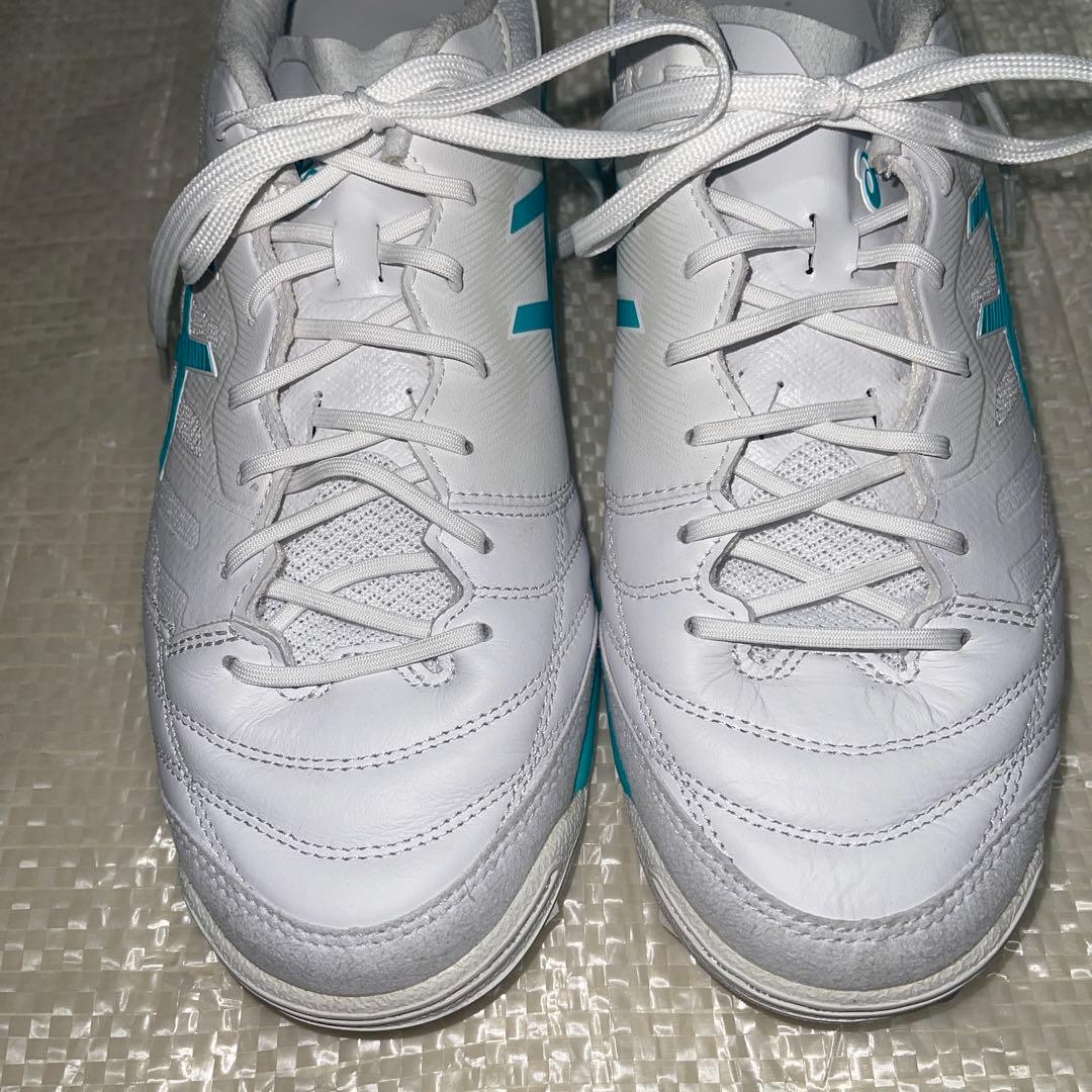 アシックス デスタッキK FF TF ホワイト/シーグラス27cm 工