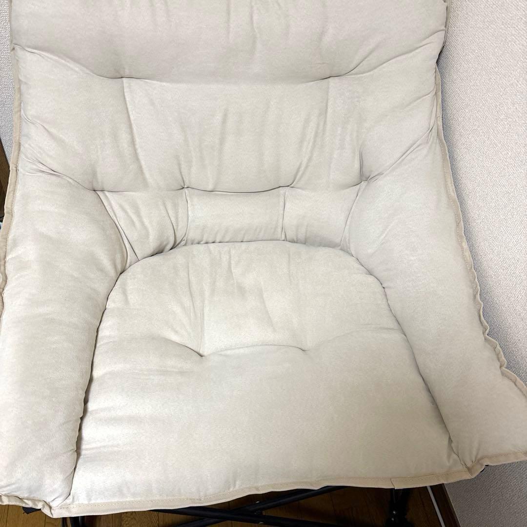 ニトリ バタフライチェア ワイド 折りたたみスツール オットマン セット