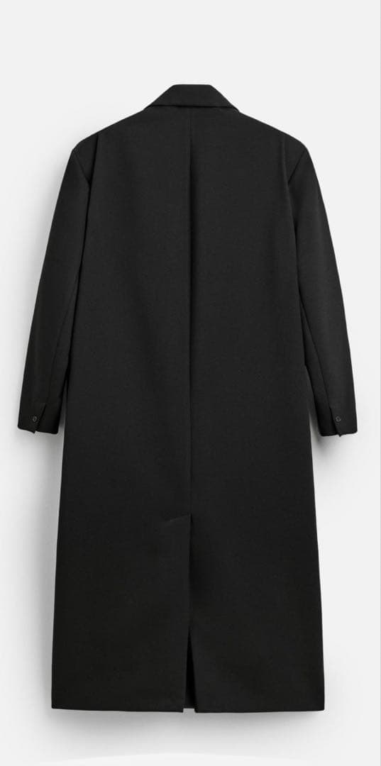 定価3.2万円】 ZARA ダブルブレスト チェスターコート ブラック S-M