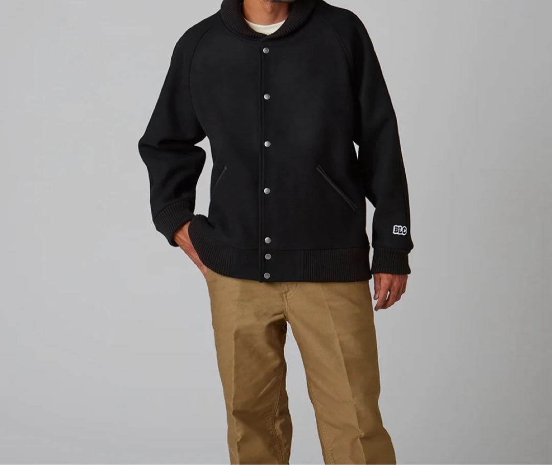ブルコ HEAVY MELTON PHARAOH COAT ブラック XL BLUCO