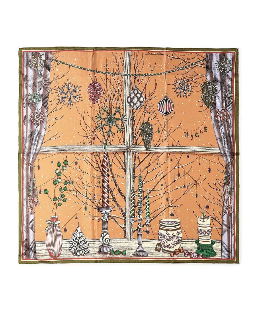 manipuri WINDOW VIEW シルクスカーフ セール】 manipuri WINDOW VIEW シルクスカーフ （バンダナ・スカーフ