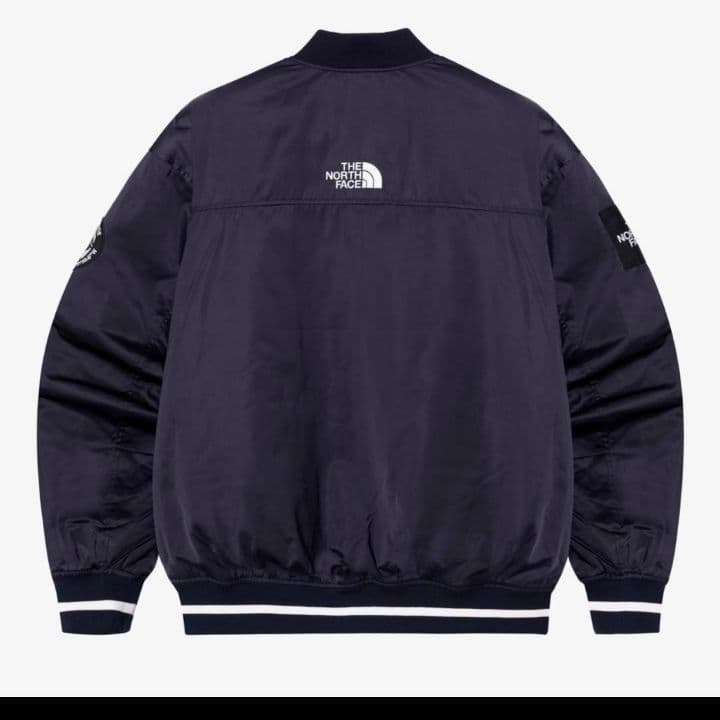 ZOZO完売 ノースフェイス ボンバージャケット スタジャン ネイビー M