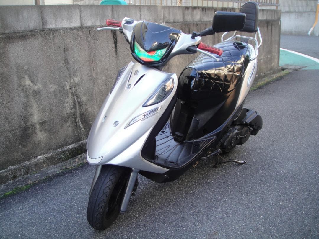 アドレスV125G カスタム 整備車 キジマ デビルアイ ケツ上げ 全国配送