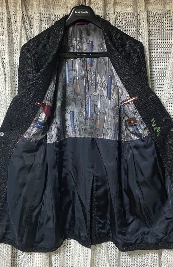 【限定】20万　ゼニア　ヘリンボーン　チェスターコート　ポールスミスコレクション 限定】20万 ゼニア ヘリンボーン チェスターコート ポールスミス