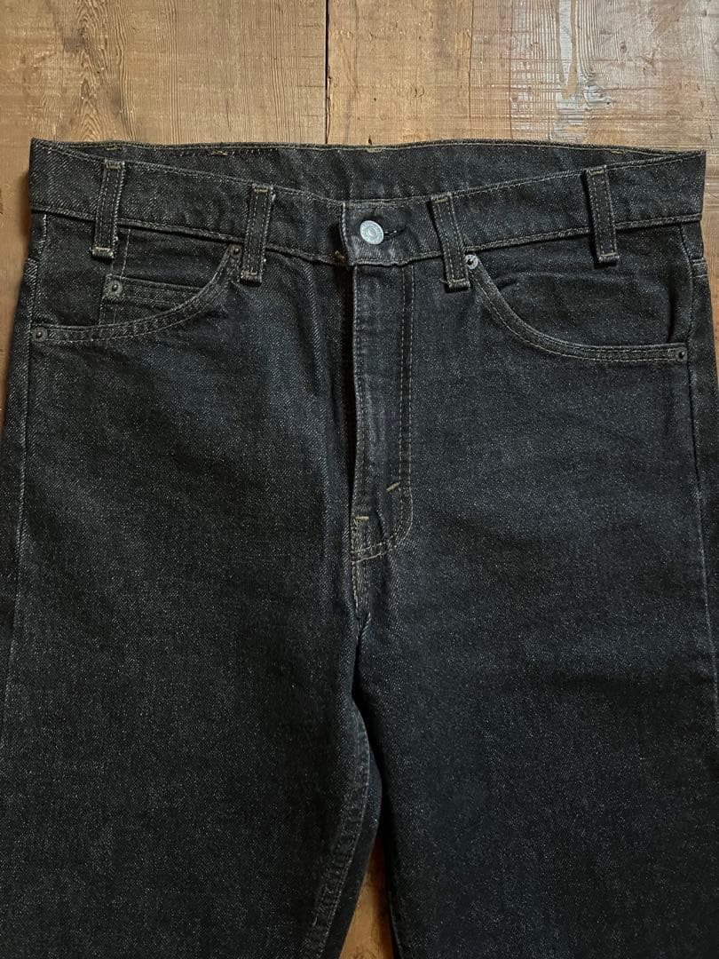 90s levi's 505-0259 先染めブラック　希少サークルR 90's Levi's 505-0259 先染め ブラックデニムパンツ 