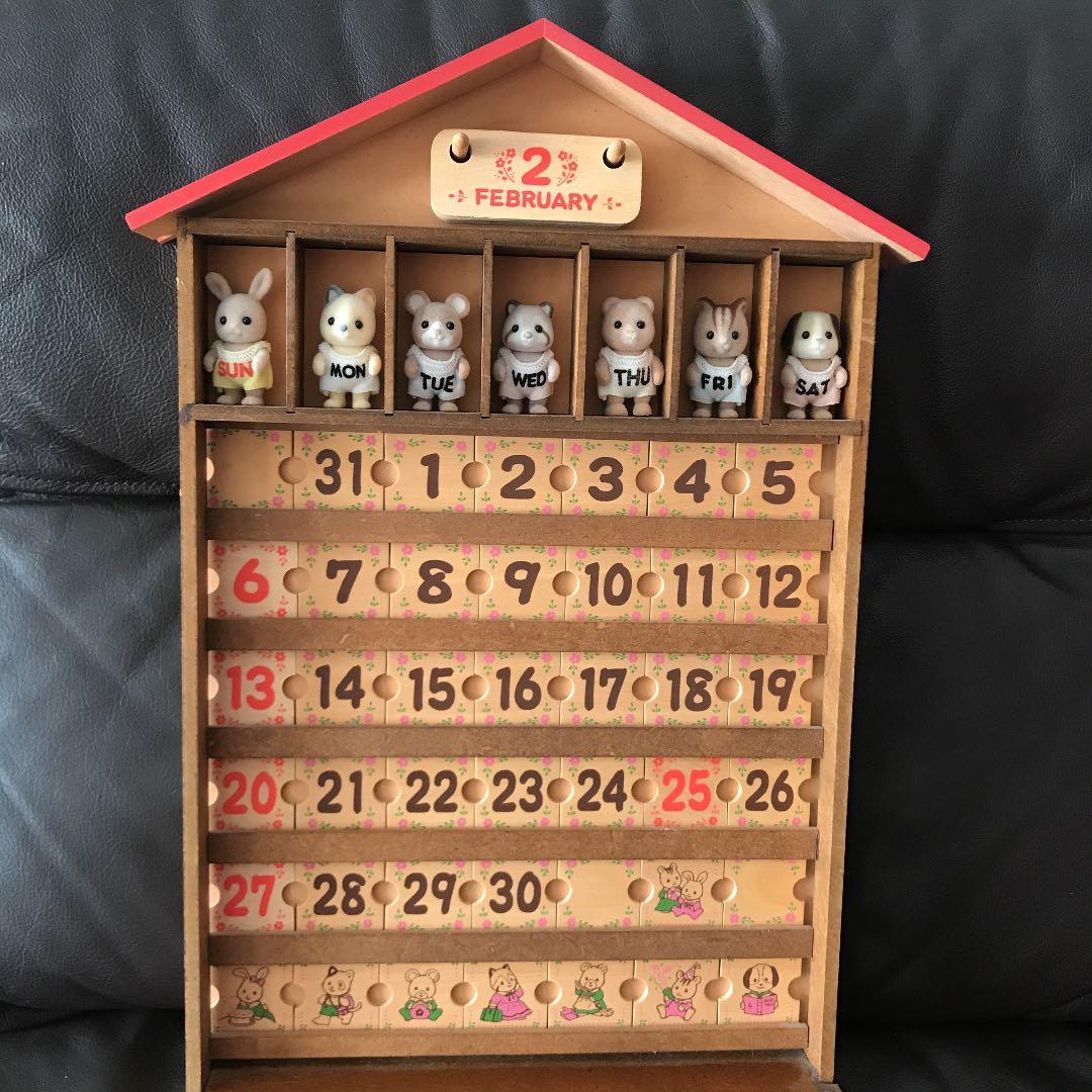 シルバニア 万年カレンダー 木製カレンダー シルバニアファミリー 2026
