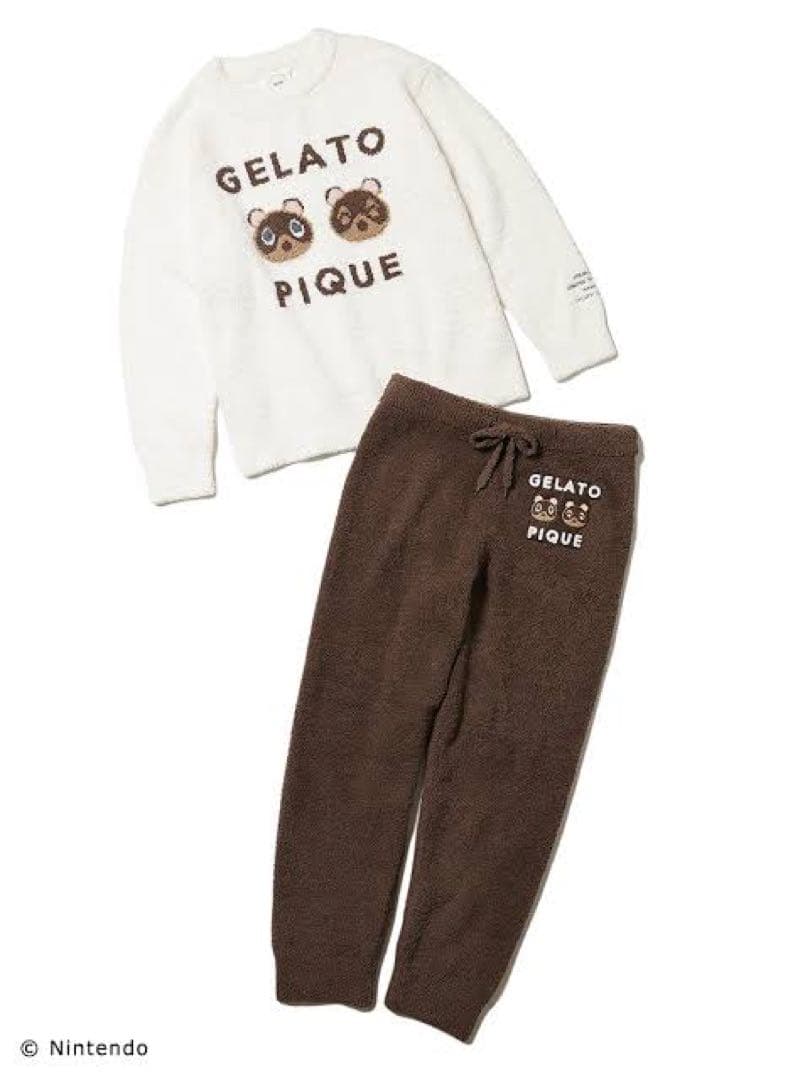 ジェラートピケ たぬきち あつまれどうぶつの森 gelatopique パジャマ