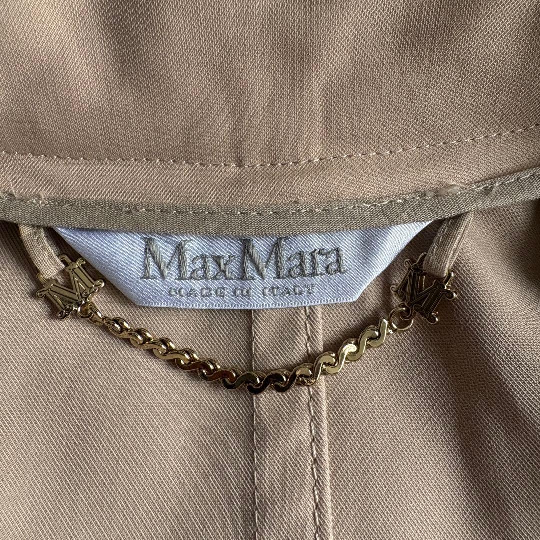 美品✨ MaxMara DRAVA トレンチケープ サンド UNICA 革ベルト - メルカリ