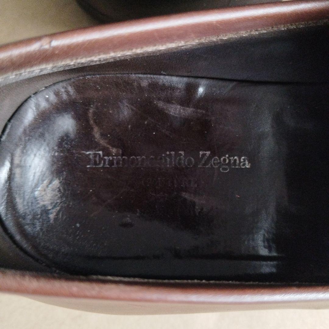 エルメネジルド ゼニア ドレスアップローファー ブラウン カウレザー