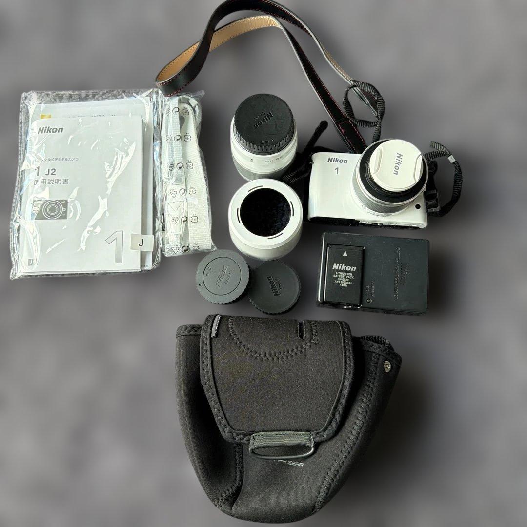 Nikon 1 J1 ミラーレス一眼カメラ ホワイト レンズキット Amazon | Nikon ミラーレス一眼カメラ Nikon 1 (ニコンワン) J1
