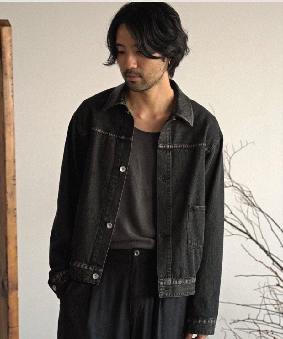 shiun FADED DENIM JACKET Sサイズ shiun(シウン) ONLINE STORE / FADED DENIM JACKET