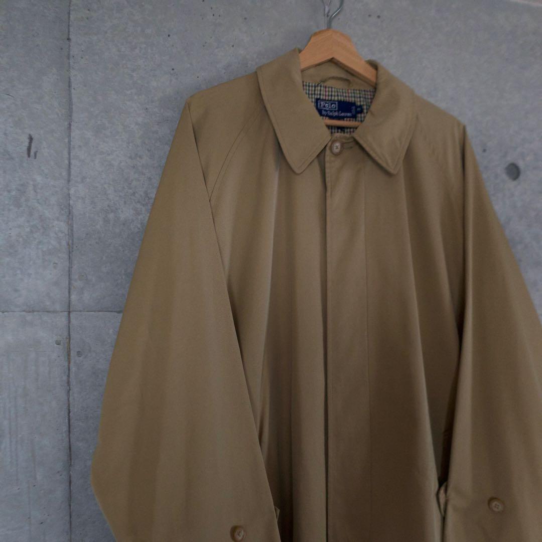 希少 80s 一枚袖 ラルフローレン 玉虫 バルマカーンコート ステン
