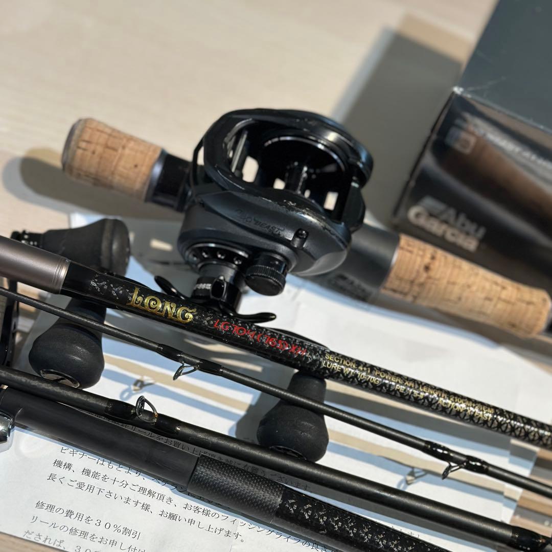 レボ・ビースト41 HS-L 左巻きキャスティングパックロッドセットまとめ