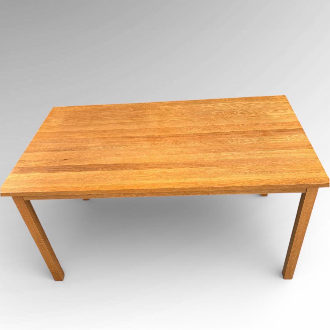 美品 廃盤 無印良品 オーク 無垢材 ダイニング テーブル 140cm - メルカリ