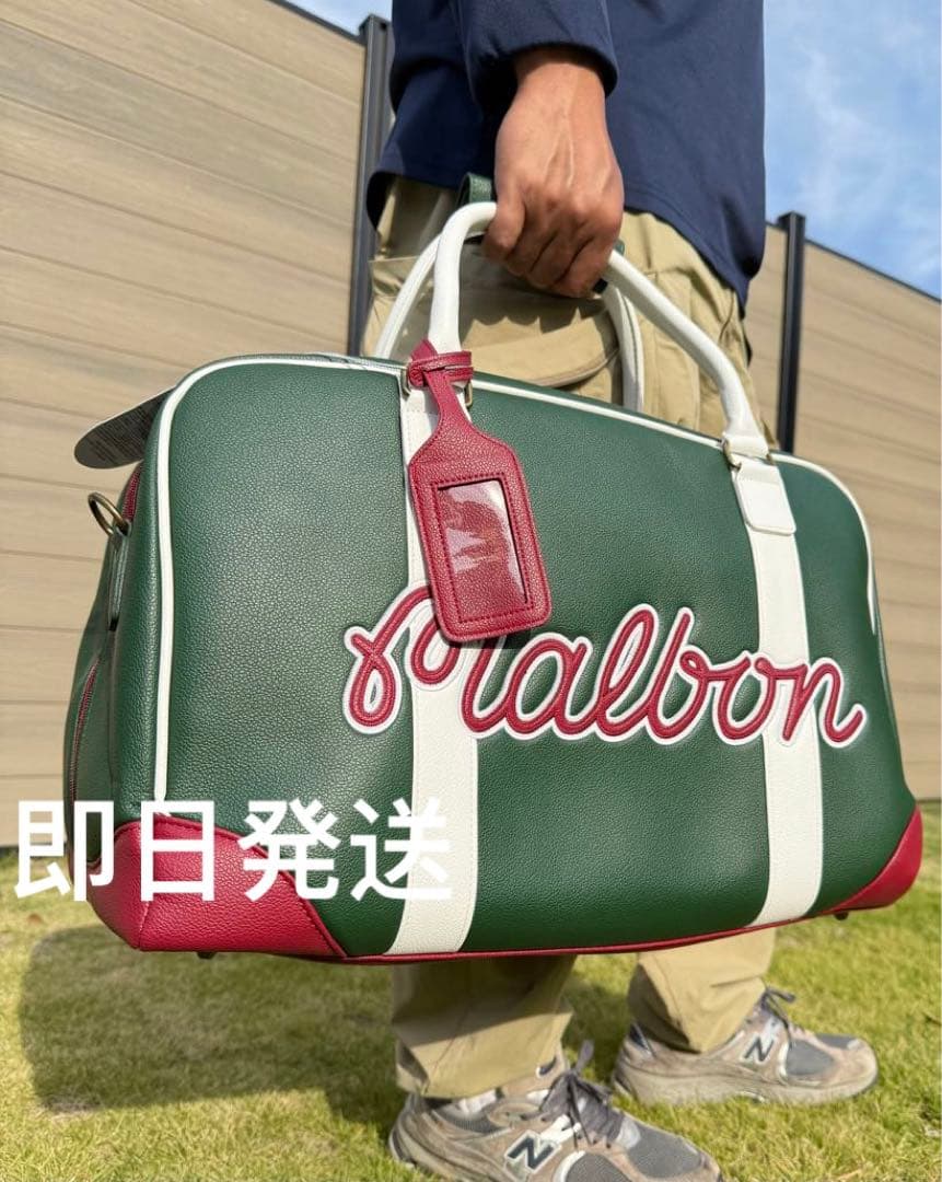 即日発送新品 ゴルフバッグキャディバッグ マルボンゴルフ ボストンバッグ 限定コラボ】MALBON GOLF×POTR キャディバッグ 選べる2色 (Malbon Golf