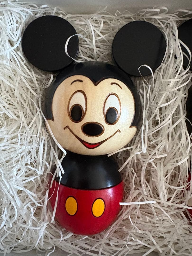卯三郎こけし ミッキー ミニー セット 新品 未使用 ディズニー コラボ