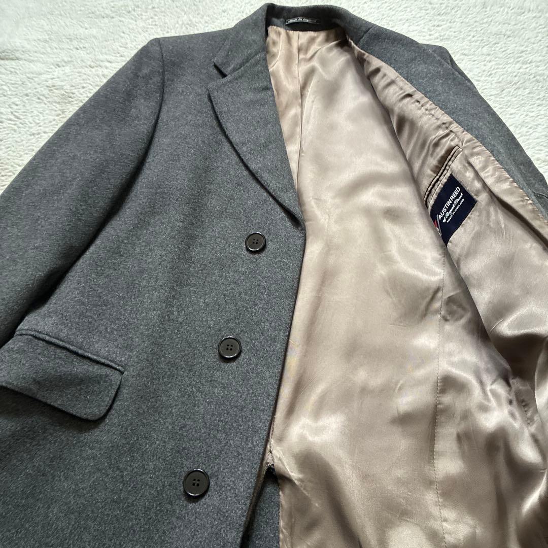 オースチンリード チェスターコート イングランド製 グレー ウール