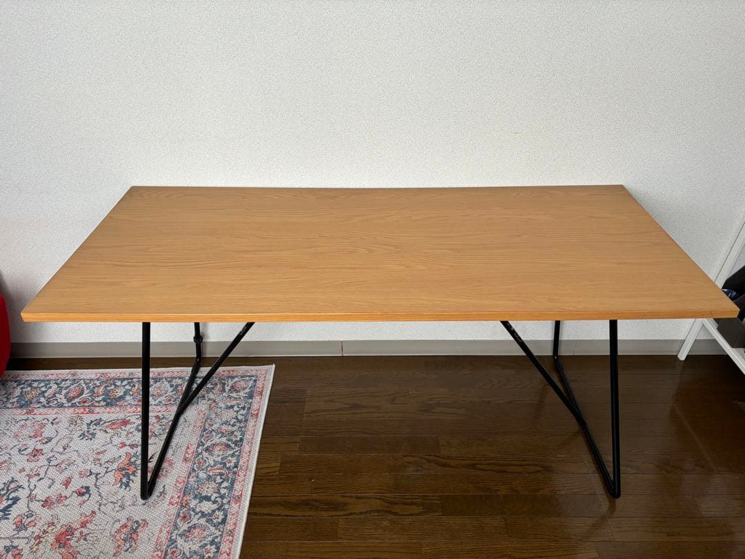 無印良品 木製折りたたみテーブル オーク材突板 幅160cm | Shop