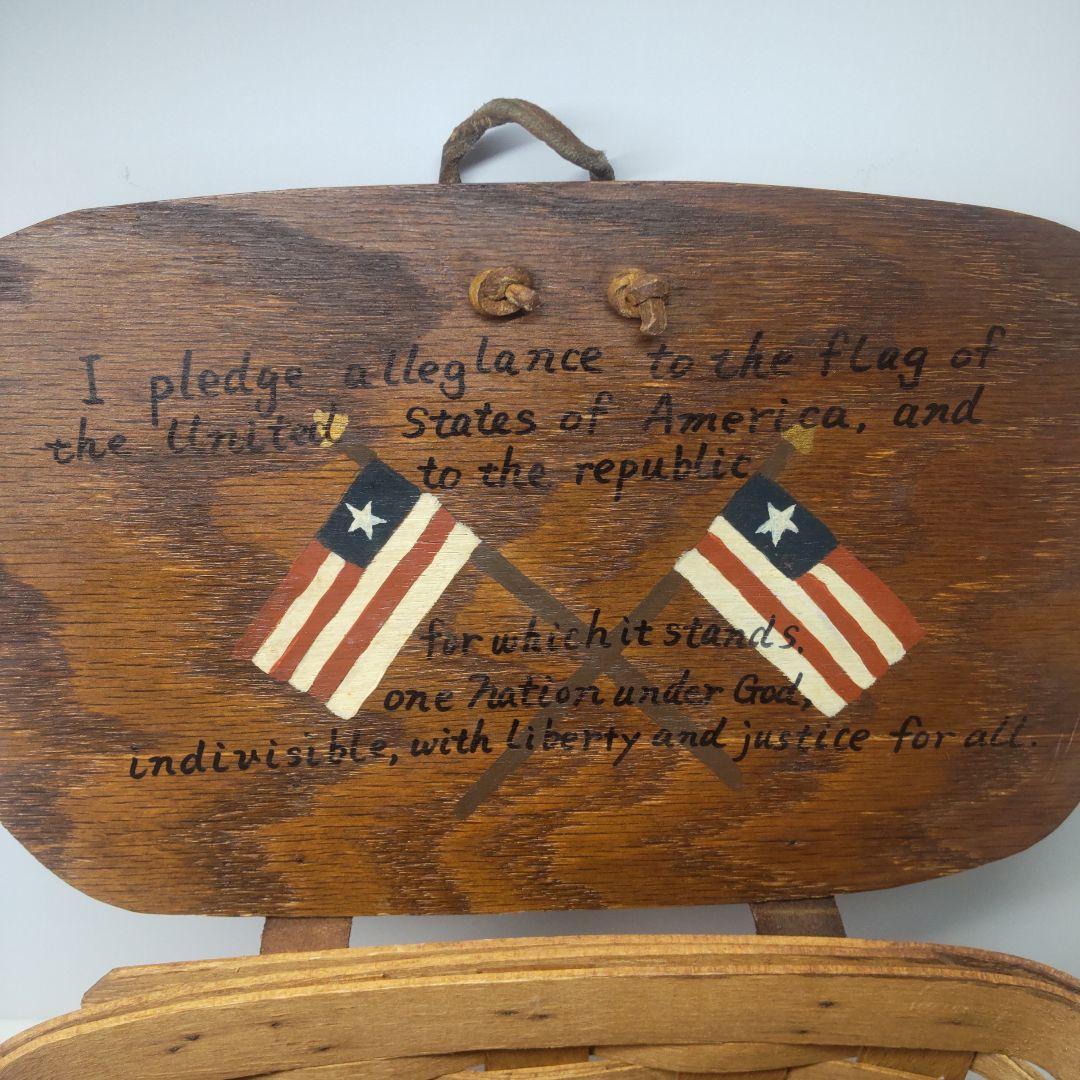 ロンガバーガー longaberger 小物入れ ヴィンテージ木製バスケット