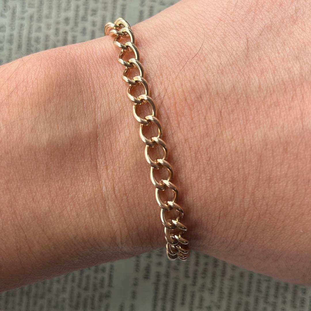 超希少 英国 イギリス アンティーク9金 9k アルバートチェーン