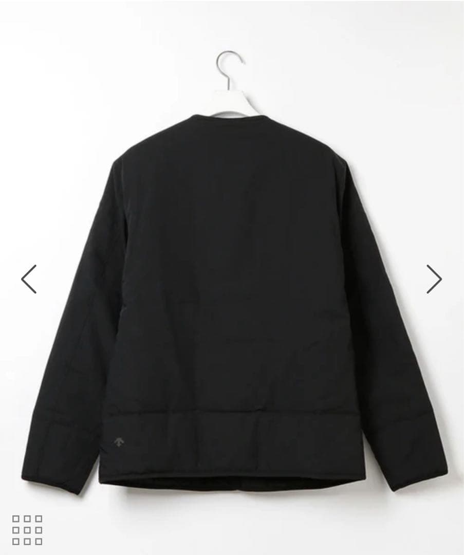 値下げ中】DESCENTE ddd ノーカラージャケット ブラック
