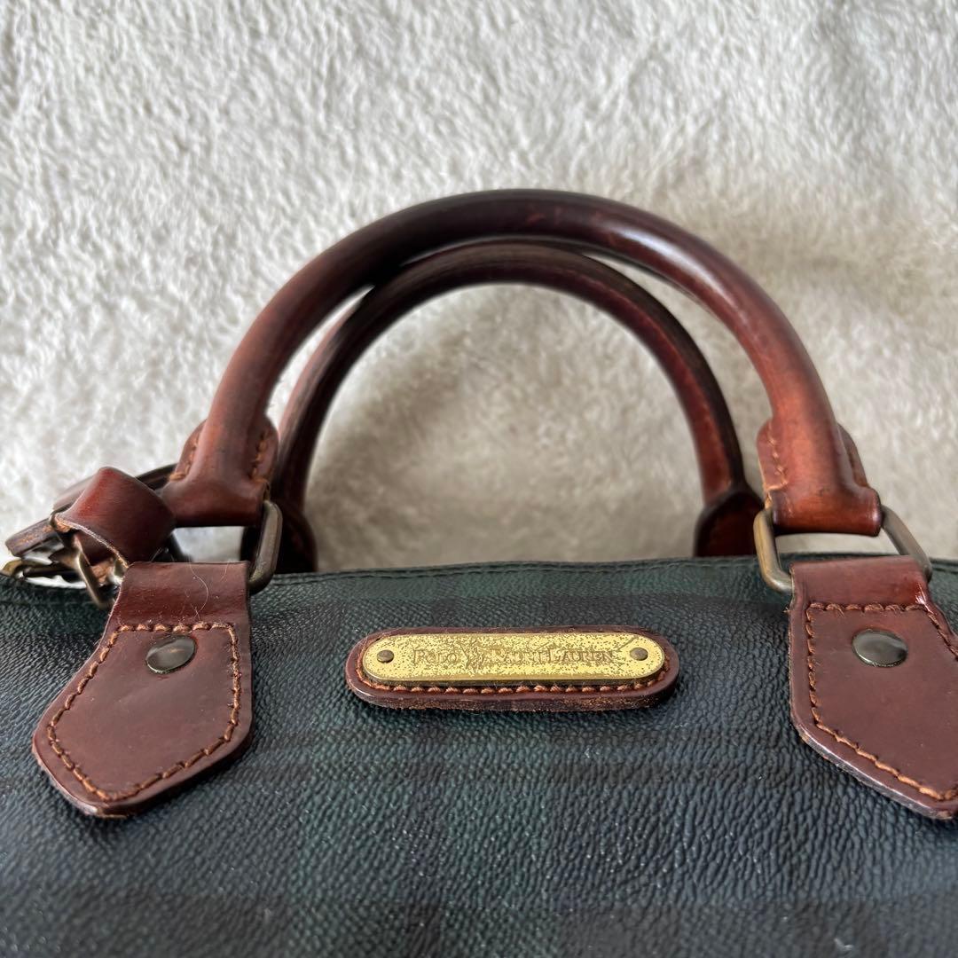 ✨️美品 ポロラルフローレン ミニボストンバッグ ブラックウォッチ