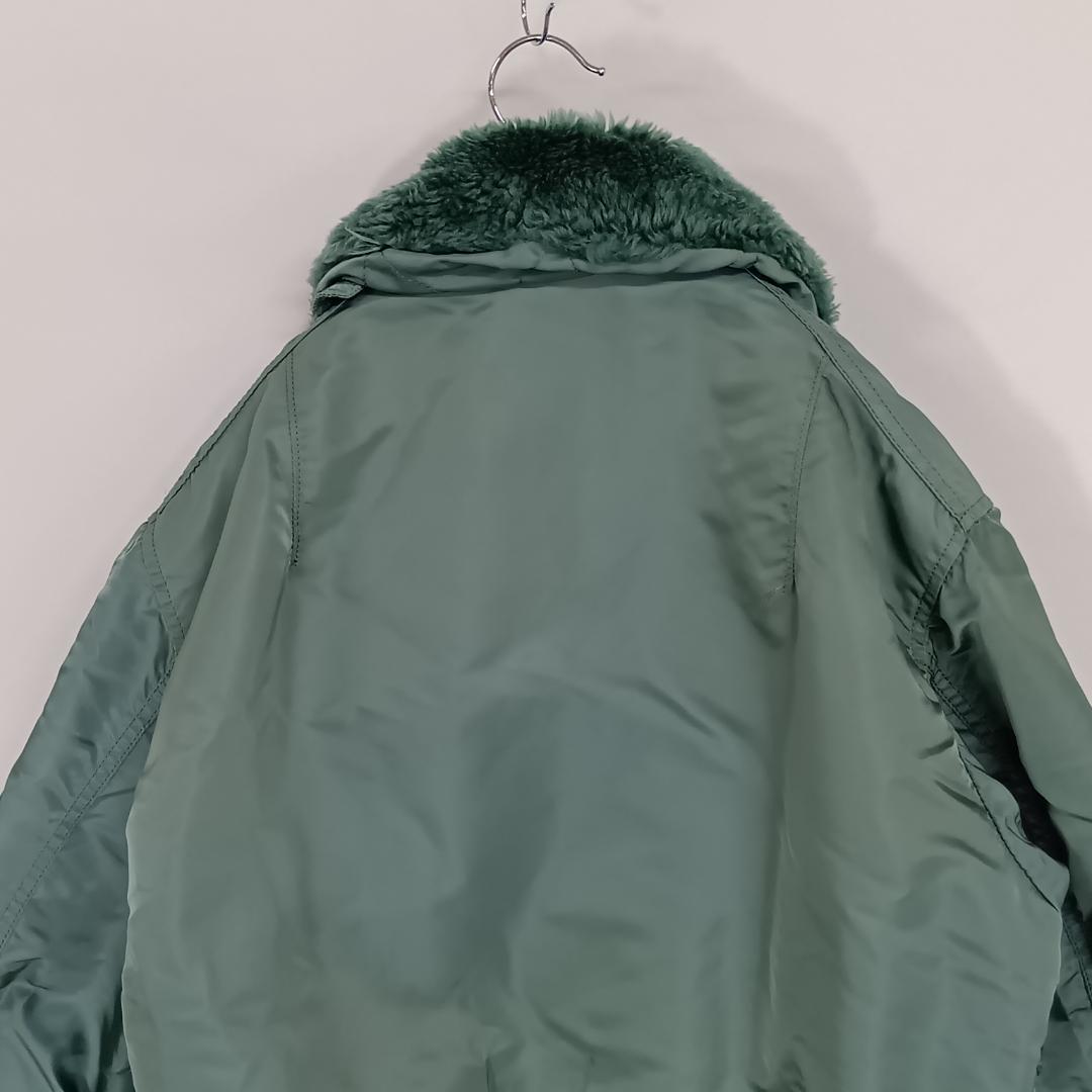 アルファ/50S復刻/B-15D/フライトジャケット/USA製/襟ファー