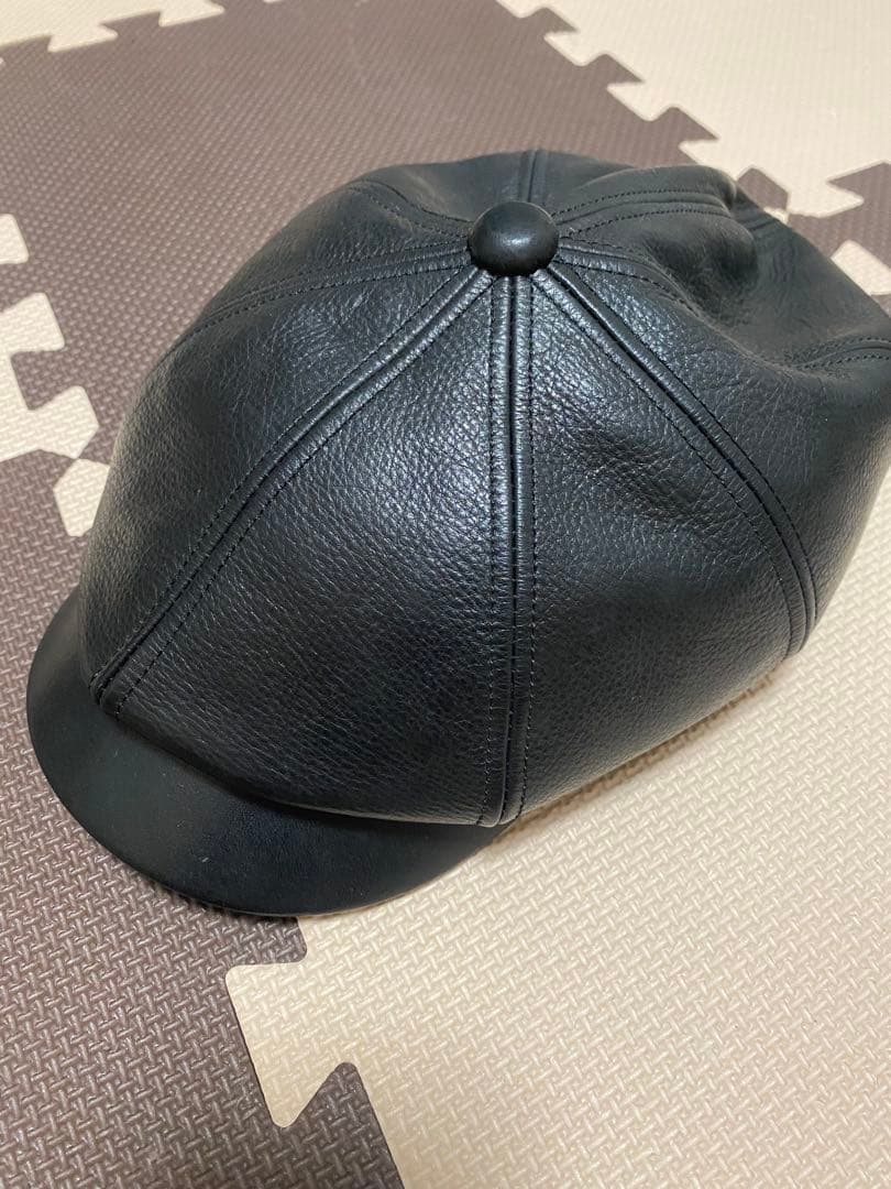 Y'2 LEATHER PRODUCTS ブラックキャスケット M Y'2 LEATHER（ワイツーレザー） 】 ディアスキンキャスケット [ 鹿革