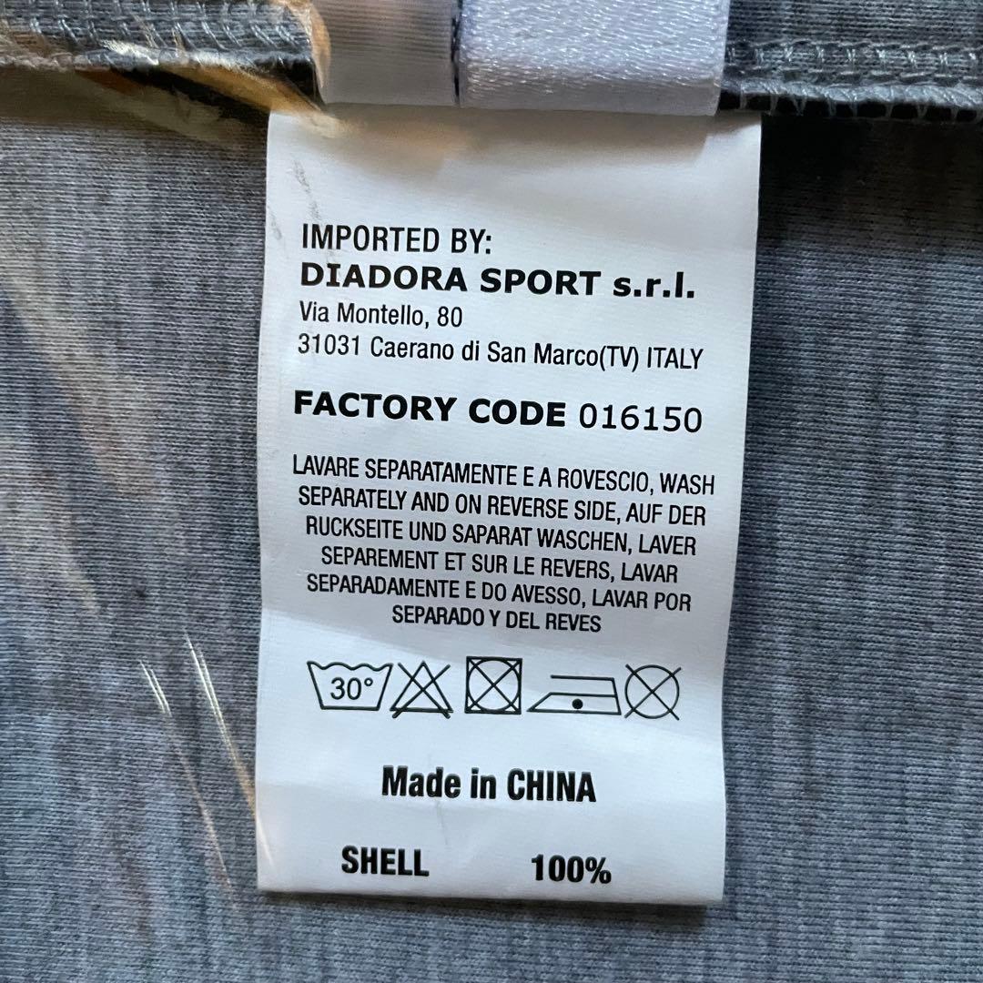 diadora HERITAGE リバーシブル仕様 ジャージ ブラック/グレー