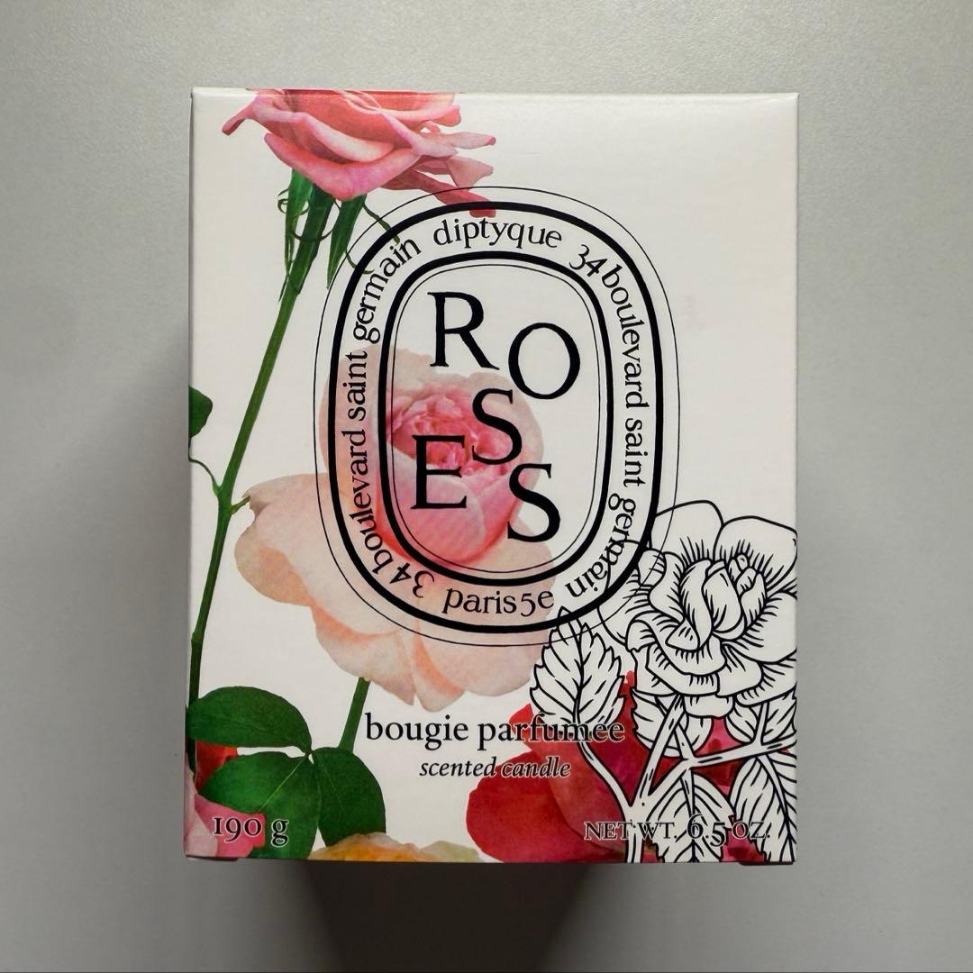 Diptyque Roses 190g（新品未使用） Diptyque Roses Limited Edition Candle 6.5oz | Dewy Rose Petals