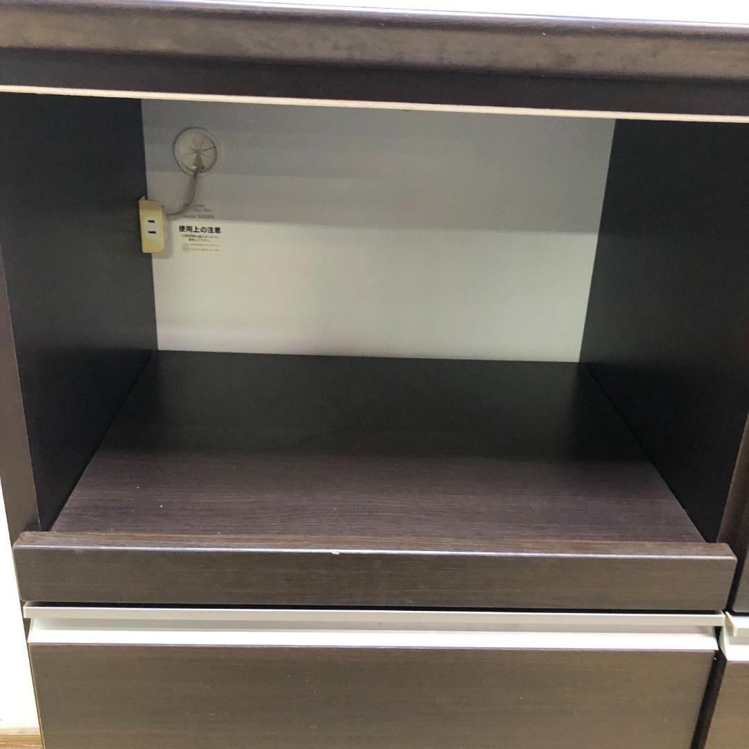 送料無料 カウンター レンジ台 収納棚 食器棚 引出 250710-3