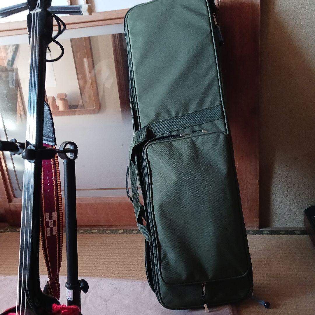 三線 本体 ヘビ皮製 3弦 ケース付き 三線スタンド サンバ 爪 チューナー