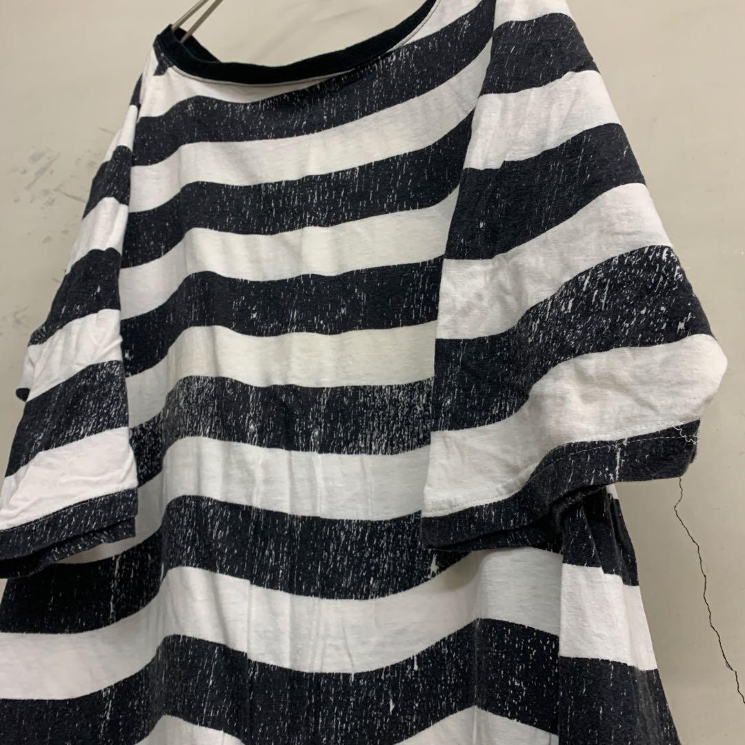 アンダーカバーundercover04ssLANGUILD歪みボーダーカットソー メンズ