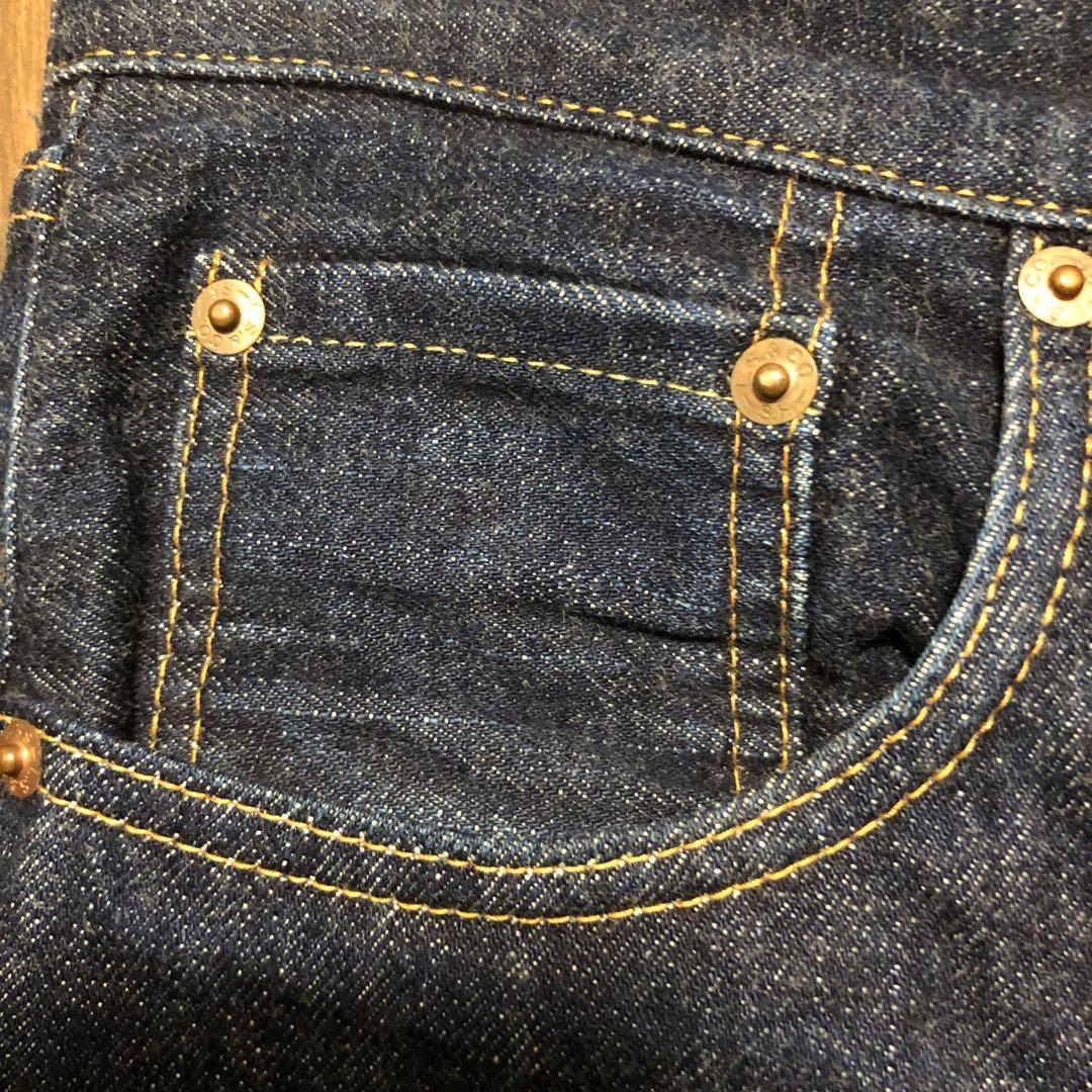 Levi's 502XX デニムパンツ W33 BigE セルビッジ 復刻 濃紺 - メルカリ