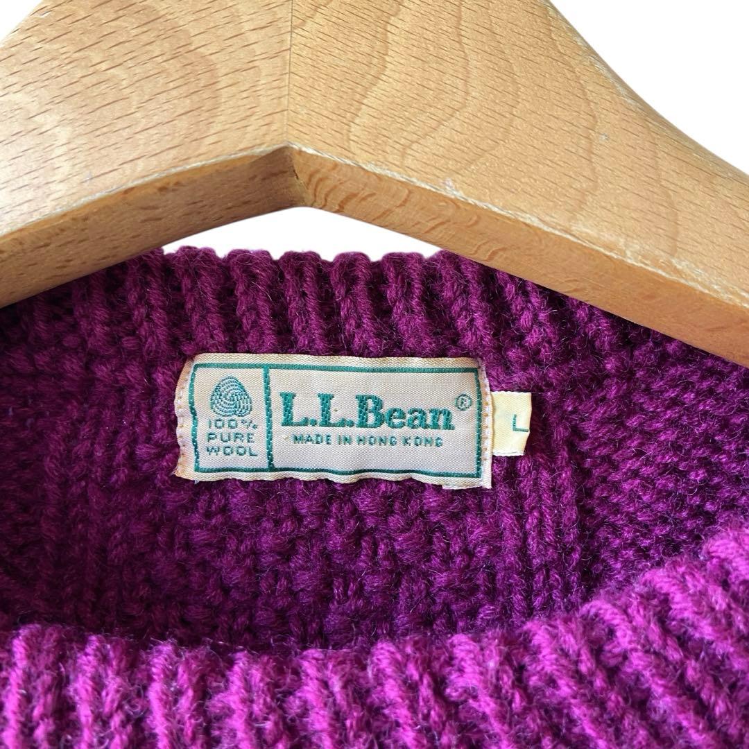 90s L.L.Bean “ パッチ ポケット ”ウール ニット セーター