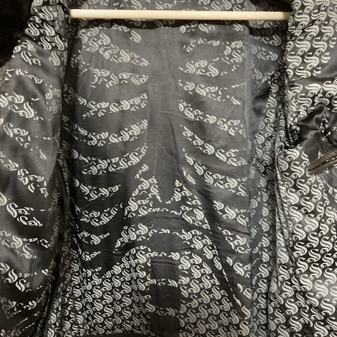 アーカイブ SKINGRAFT ムートン レザー シングルライダースジャケット