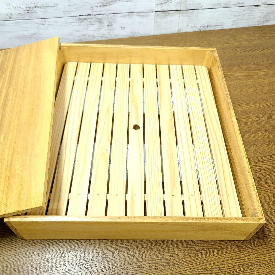 No2041【保冷剤付き】 寿司ネタケース、ネタ箱、目皿付き【手作り